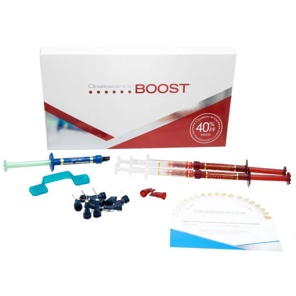 Ultradent Opalescence Boost PF 40% HP In-Office Power Whitener Patient Kit - 1.2ml x 2 syringes Ultradent Opalescence Boost PF 40% HP In-Office Power Whitener Patient Kit - 1.2ml x 2 syringes
